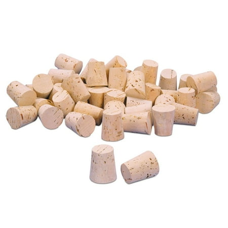 Xxxx Quality Cork Stoppers, Size 0, Top: 10 Mm, Bottom: 7 Mm, Pack Of 100