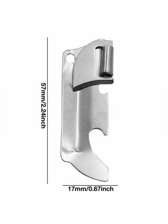 Portable Stainless Steel Can Opener Keychain for Kitchen Travel Camping