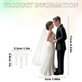 thumbnail image 1 of Xyadri Wedding Cake Topper Bride and Groom Figurine Set for Engagement Bridal Shower, 1 of 9
