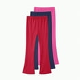 thumbnail image 1 of Xyant 3 Pack Girls Flare Leggings High Waist Bell Bottom Pants Kids Cotton Casual Clothes for Teen Girl Comfort Solid Girl Leggings (Red,4-5 Years), 1 of 3