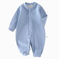thumbnail image 1 of Xyant Baby Boy Girl Rompers Newborn Clothes With Snap Button Cotton Footless Infant Cartoon Print Jumpsuit Long Sleeve Newborn Snug Fit Outfit Sets,0-18 Months, 1 of 7