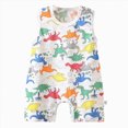 thumbnail image 1 of Xyant Baby Boy Rompers 0 3 6 9 12 18 24 Months Baby Girl Summer Clothes Cotton Sleeveless Newbron Thin Outfits Dinosaur Print Soft Casual Cute Jumpsuit (Multicolour,0-6 Months), 1 of 4