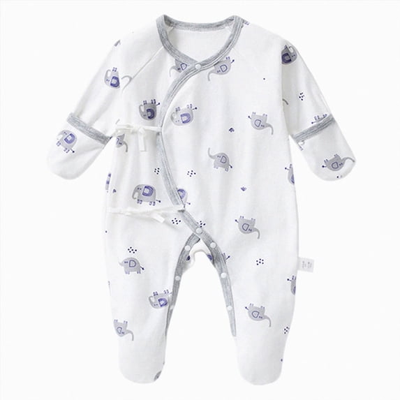 Xyant Baby Boys Girls Snug Fit One-Piece Romper Jumpsuit Cotton Pajamas Footed Outfit 0-6 Months