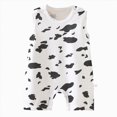 thumbnail image 1 of Xyant Baby Girl Clothes 0 3 6 9 12 18 24 Months Baby Boy Summer Romper Cotton Sleeveless Newbron Thin Outfits Dinosaur Print Soft Casual Cute Jumpsuit (Black,12-18 Months), 1 of 4