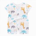 thumbnail image 1 of Xyant Boy Baby Clothes 0 3 6 9 12 18 24 Months Baby Girl Summer Romper Short Sleeve Bodysuit Infant Outfits (Yellow,6-12 Months), 1 of 4