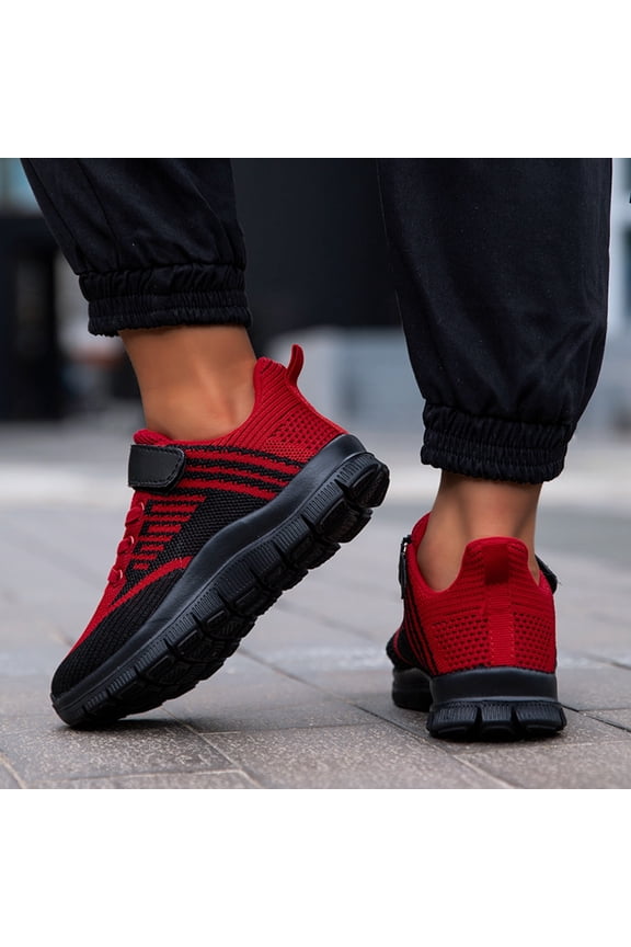 Boy Girl Running Shoes Casual Lightweight Tennis Shoes Breathable Athletic Sneakers for Girls Boys Red,13 (Little Kid/Big Kid)