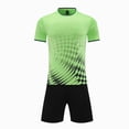 thumbnail image 1 of Xyant Boys' Football Uniform Set Training Short Sleeve Youth Team Uniform for Kids Teens Sport Quick Dry Clothes (Green,9-10 Years), 1 of 6