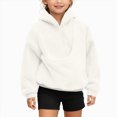thumbnail image 1 of Xyant Boys Girls Cat Pouch Hoodie - Kitten Puppy Carrier Holder Sweatshirt Toddler Kid Long Sleeve Kangaroo Pocket Pullover Tops (White,13-14 Years), 1 of 5