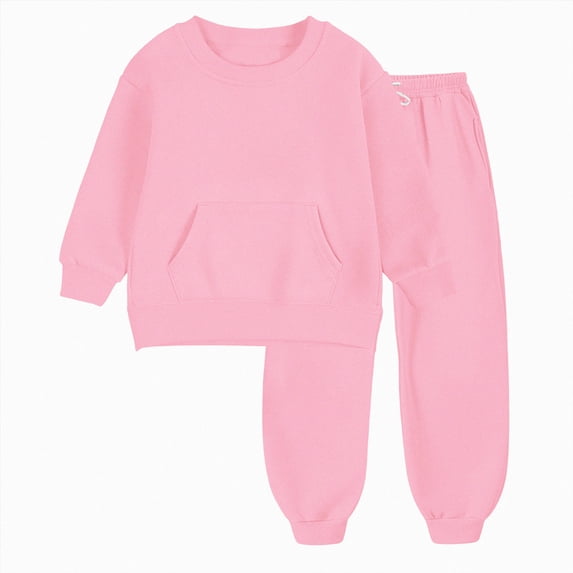 Xyant Boys Girls Tracksuits 2 Piece Set Kids Crewneck Long Sleeve Sweatshirts and Jogger Sweatpants with Pockets,Size 12-13 Years