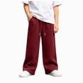 thumbnail image 1 of Xyant Boys Sweatpants Kids Baggy Pants Teen Wide Leg Sweatpants Youth Athletic Sweat Pants Tween Boys Lightweight Joggers with Pockets Back to School Clothes,Size 14-15 Years, 1 of 9