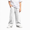 thumbnail image 1 of Xyant Boys Sweatpants Kids Baggy Pants Teen Wide Leg Sweatpants Youth Athletic Sweat Pants Tween Boys Lightweight Joggers with Pockets Back to School Clothes,Size 13-14 Years, 1 of 6