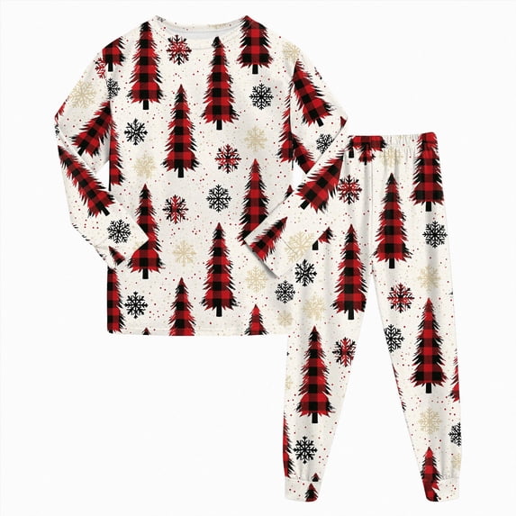 Xyant Christmas Pajamas Toddler, Boys Girls Sleepwear Kids Long Sleeve Soft Cotton 2 Piece Pjs Set 2-3T