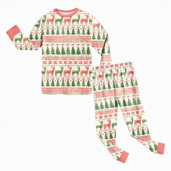 Xyant Christmas Pjs Boys Girls 2Pcs Pajamas Sets Kids Toddler Long ...
