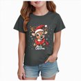 thumbnail image 1 of Xyant Christmas Shirt for Boys Girls Reindeer Merry Christmas Print T-Shirt Kids Toddler Xmas Graphic Tees Cotton Short Sleeve Tops, Size 13-14 Years, 1 of 4