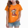 thumbnail image 1 of Xyant Christmas Shirts Kids, Boys Girls Reindeer Merry Christmas Print Short Sleeve Funny Graphic T Shirts Toddler Xmas Holiday Tees Gift Tops, Size 5-6 Years, 1 of 4