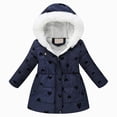 thumbnail image 1 of Xyant Girl's Winter Coat Parka Kids Toddler Warm Puffer Jacket with Hooded (Black,11-12 Years), 1 of 9