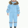 thumbnail image 1 of Xyant Girls Boys Snow Suit Kids One Piece Snowsuit Waterproof Windproof Winter Jumpsuits Overalls Snowboarding Kids Toddler Ski Suit (Sky Blue,8-9 Years), 1 of 8
