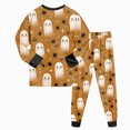 thumbnail image 1 of Xyant Halloween Pajamas Toddler Boy Ghost Pjs Set Long Sleeve Kids Soft Cotton 2 Piece Sleepwear Boys Pajamas,Size 3-4 T, 1 of 8