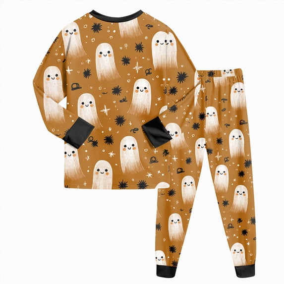 Xyant Halloween Pajamas Toddler Boy Ghost Pjs Set Long Sleeve Kids Soft Cotton 2 Piece Sleepwear Boys Pajamas,Size 3-4 T