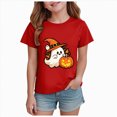 thumbnail image 1 of Xyant Halloween Shirt Boys Girls Funny Pumpkin/Ghost Short Sleeve Tee Shirt Kids Toddler Cute Print Top Halloween Tshirt Boys Girls,Size 2-14 Years, 1 of 6