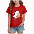 thumbnail image 1 of Xyant Halloween Shirt Toddler Boy Girl Pumpkin/Ghost Print Tshirt Kids Short Sleeve Tee Top Halloween T Shirts Boys Girls,Size 2-14 Years, 1 of 6