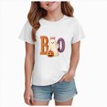 thumbnail image 1 of Xyant Halloween Shirts for Toddler Girls Pumpkin Ghost Tshirts Kids Fall Spooky Season Short Sleeve Tee Tops,Size 2-3 Years, 1 of 6