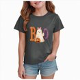 thumbnail image 1 of Xyant Halloween Tshirts Kids, Girls Pumpkin Ghost Tshirts Toddler Cotton Short Sleeve Tees,Size 5-6 Years, 1 of 6