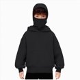 thumbnail image 1 of Xyant Hoodie for Boys Girls Kids Zip Up Hooded Sweatshirts Double Layer Hoodies Plus Size Windproof Jackets (Black,10-11 Years), 1 of 6