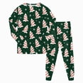 thumbnail image 1 of Xyant Kid Christmas Pajamas, Boys Girls Long Sleeve Soft Cotton Pjs Set Toddler 2 Piece Sleepwear Size 8-9 Years, 1 of 7