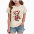 thumbnail image 1 of Xyant Kids Christmas Shirts Boys Girls Reindeer Merry Christmas Print T-Shirt Toddler Short Sleeve Funny Xmas Graphic Holiday Tee Tops, Size 13-14 Years, 1 of 4