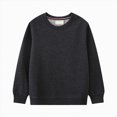 thumbnail image 1 of Xyant Kids Crewneck Sweatshirt Toddler Long Sleeve Tops Fall Pullovers for Boys and Girls (Grey,2 Years), 1 of 4