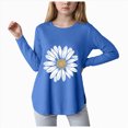 thumbnail image 1 of Xyant Kids Girls T Shirt Long Sleeve Graphic Tees Fall Winter Crewneck Basic Tunic Top Girls Shirts, Size 5-14Y, 1 of 4