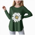 thumbnail image 1 of Xyant Kids Girls T Shirt Long Sleeve Graphic Tees Fall Winter Crewneck Basic Tunic Top Girls Shirts, Size 5-14Y, 1 of 4