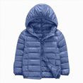 thumbnail image 1 of Xyant Kids Lightweight Puffer Jacket Packable Bubble Coat Cotton Coats Zip Up Hooded Outwear for Boys Girls (Grey,10-11 Years), 1 of 4