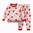 thumbnail image 1 of Xyant Kids Pajamas Girls Cotton Sleepwear Pjs Sets Toddler 2 Piece Long Sleeve Print Jammies, Size 5-6 Years, 1 of 5