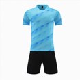 thumbnail image 1 of Xyant Kids Soccer Jersey Athletic Sports Shirt with Short Set Breathable Lightweight Training Uniform (Blue,5-6 Years), 1 of 6