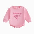 thumbnail image 1 of Xyant Mama's Bestie Matching Outfit Newborn Baby Girl Long Sleeve Romper Infant Girl Pullover Sweatshirt Top,Size 6-12 Months, 1 of 5