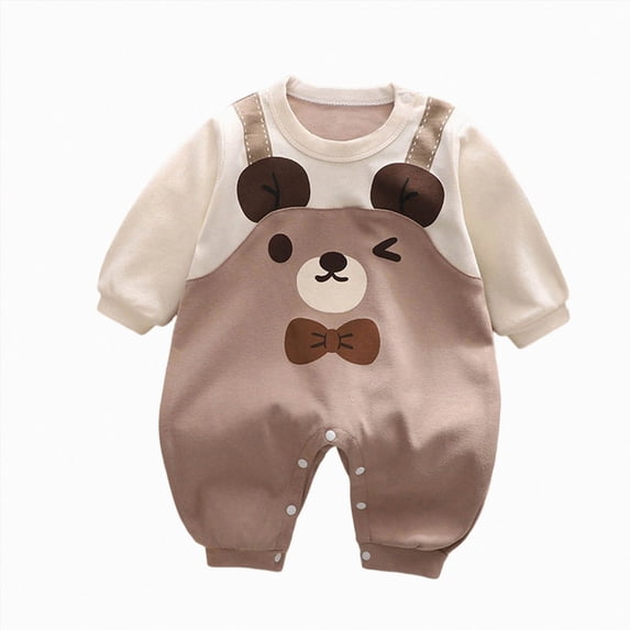 Xyant Newborn Baby Boy Fall Clothes Long Sleeve Romper Bodysuit Jumpsuit Infant One Piece Outfit,Size 0-3 Months