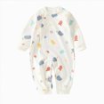 thumbnail image 1 of Xyant Newborn Baby Boy Girl Organic Cotton Bodysuit Long Sleeve Jumpsuit Outfits Clothes,0-18 Months, 1 of 6
