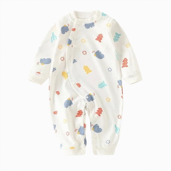 Xyant Newborn Baby Boy Girl Organic Cotton Bodysuit Long Sleeve Jumpsuit Outfits Clothes,0-18 Months