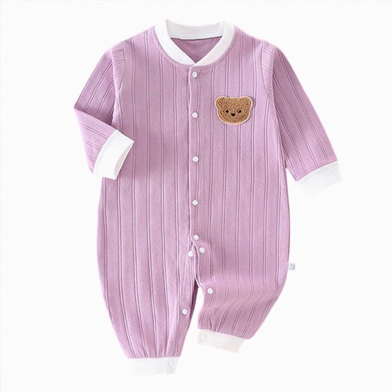 Xyant Newborn Baby Unisex Clothes Cotton Long Sleeve Romper Newborn Infant Baby Bodysuit Jumpsuit for Boys Girls,Size 0-3 Months