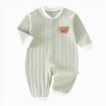 thumbnail image 1 of Xyant Newborn Baby Unisex Clothes Cotton Long Sleeve Romper Newborn Infant Baby Bodysuit Jumpsuit for Boys Girls,Size 0-3 Months, 1 of 9