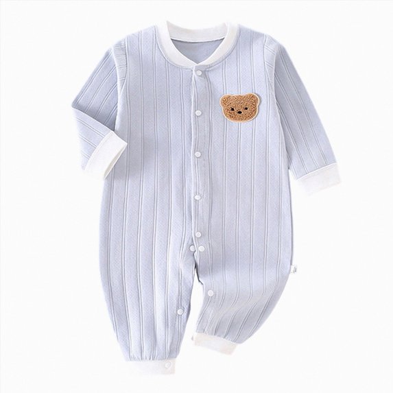 Xyant Newborn Baby Unisex Clothes Cotton Long Sleeve Romper Newborn Infant Baby Bodysuit Jumpsuit for Boys Girls,Size 9-12 Months