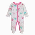 thumbnail image 1 of Xyant Newborn Romper Coming Home Outfit Unisex Cotton Pattern Button Footed Jumpsuits for Infant Baby Boys Girls 0-12 Months, 1 of 5