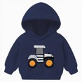 thumbnail image 1 of Xyant Toddler Baby Boy Girl Hoodies Tractor Long Sleeve Hooded Sweatshirt Top Fall Winter Clothes (Navy,18-24 Months), 1 of 6