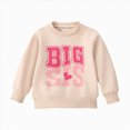 thumbnail image 1 of Xyant Toddler Baby Boy Girl Matching Clothes Big/Little Sis Crewneck Sweatshirt Oversized Sweater Outfits (Beige,2-3 Years), 1 of 8