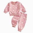thumbnail image 1 of Xyant Toddler Baby Girl Clothes Cute Long Sleeve Sweatshirt Sweatpant Outfits Fall Winter Tops Pant Outfit Sweatsuit,Size 18-24 Months, 1 of 9