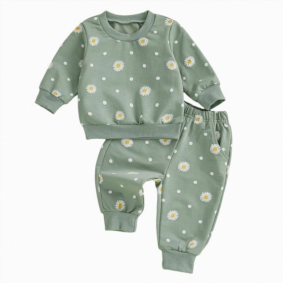 Xyant Toddler Baby Girl Clothes Cute Long Sleeve Sweatshirt Sweatpant Outfits Fall Winter Tops Pant Outfit Sweatsuit,Size 18-24 Months