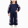 thumbnail image 1 of Xyant Toddler Baby Girl Clothes Fall Winter Outfits Long Sleeve Bow Sweatshirt Top Wide-Leg Pants Cute Baby Girl Clothing Set,Size 9-12 Months, 1 of 9