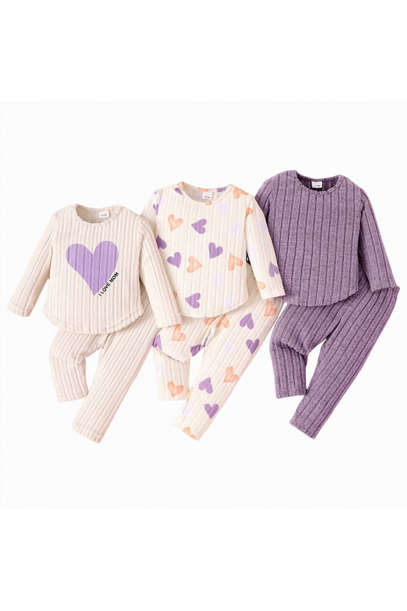 Toddler Baby Girl Clothes Infant Fall Winter Outfits 3 Pack Spring Newborn Infant Clothing Set,Size 2-3 Years